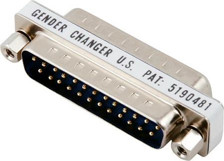 Adapter gender changer EFB Elektronik EB414, D-Sub/DB25 mashkull-mashkull, metalik