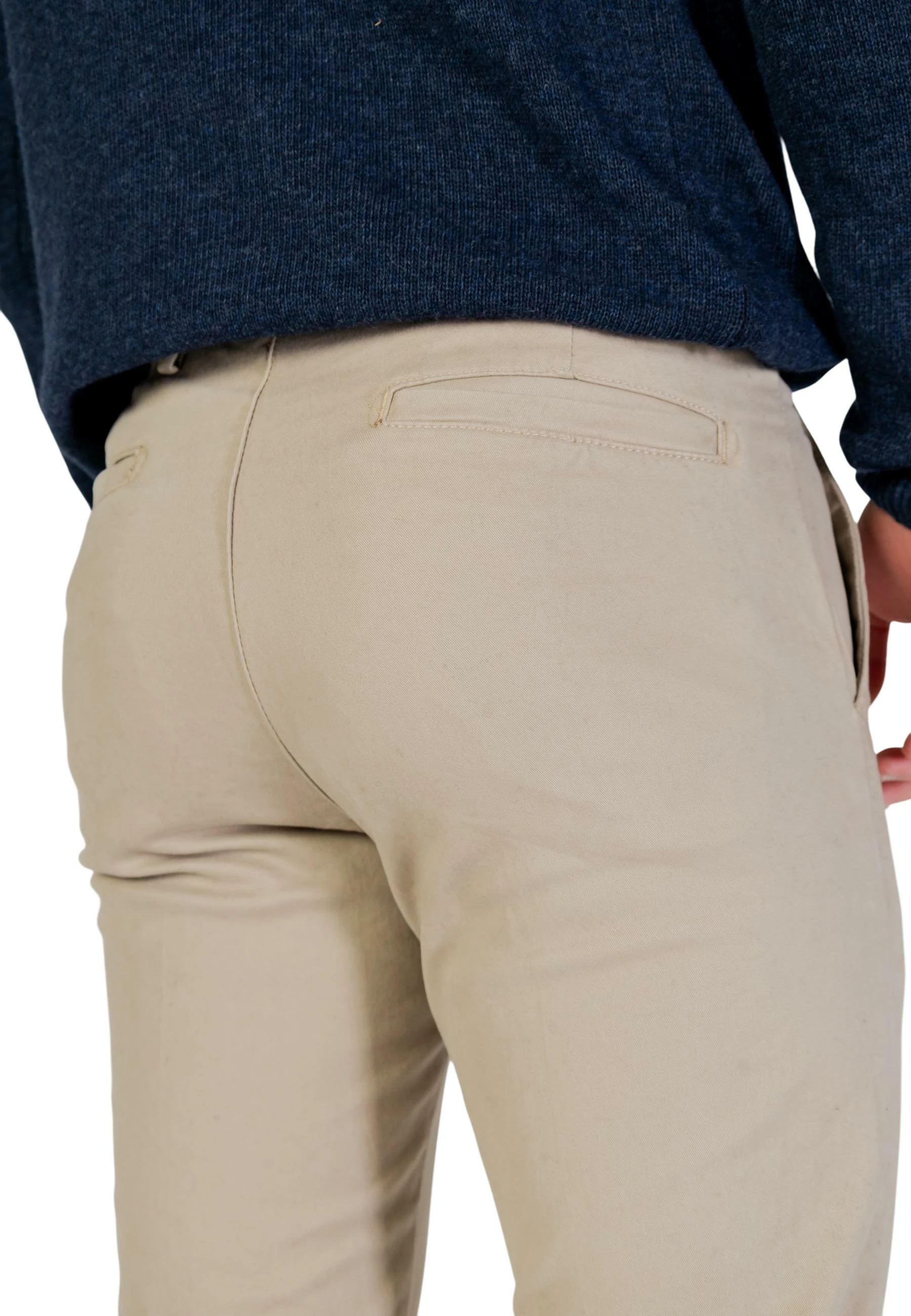 Pantallona chino për meshkuj Borghese 5WPA01 07CO126M, bezhë e çeltë [Madhësia: S]