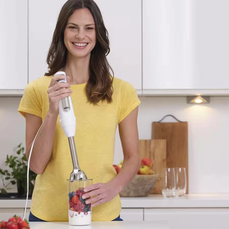 Blender dore, Braun, MQ7035BI, 1000 W, gotë 600 ml, grirës 500 ml, e zezë