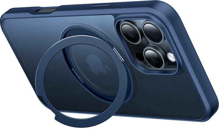 Mbështjellës Torras Ostand Pro për iPhone 16 Pro Max, Blu