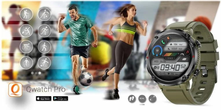 Smartwatch Gravity për të gjithë, e zezë