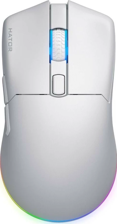 Maus wireless Hator Pulsar 3, RGB, 12000 DPI, i bardhë