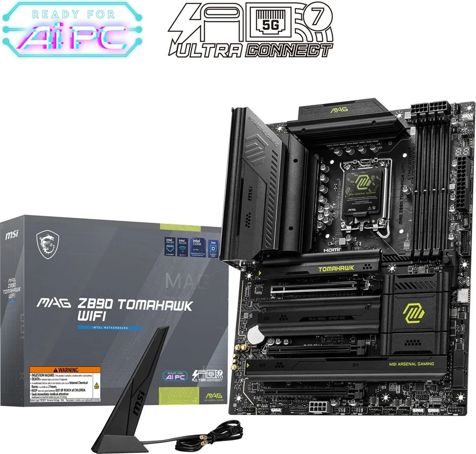 Pllakë amë MSI MAG Z890 TOMAHAWK WIFI, Intel Z890, ATX, E zezë