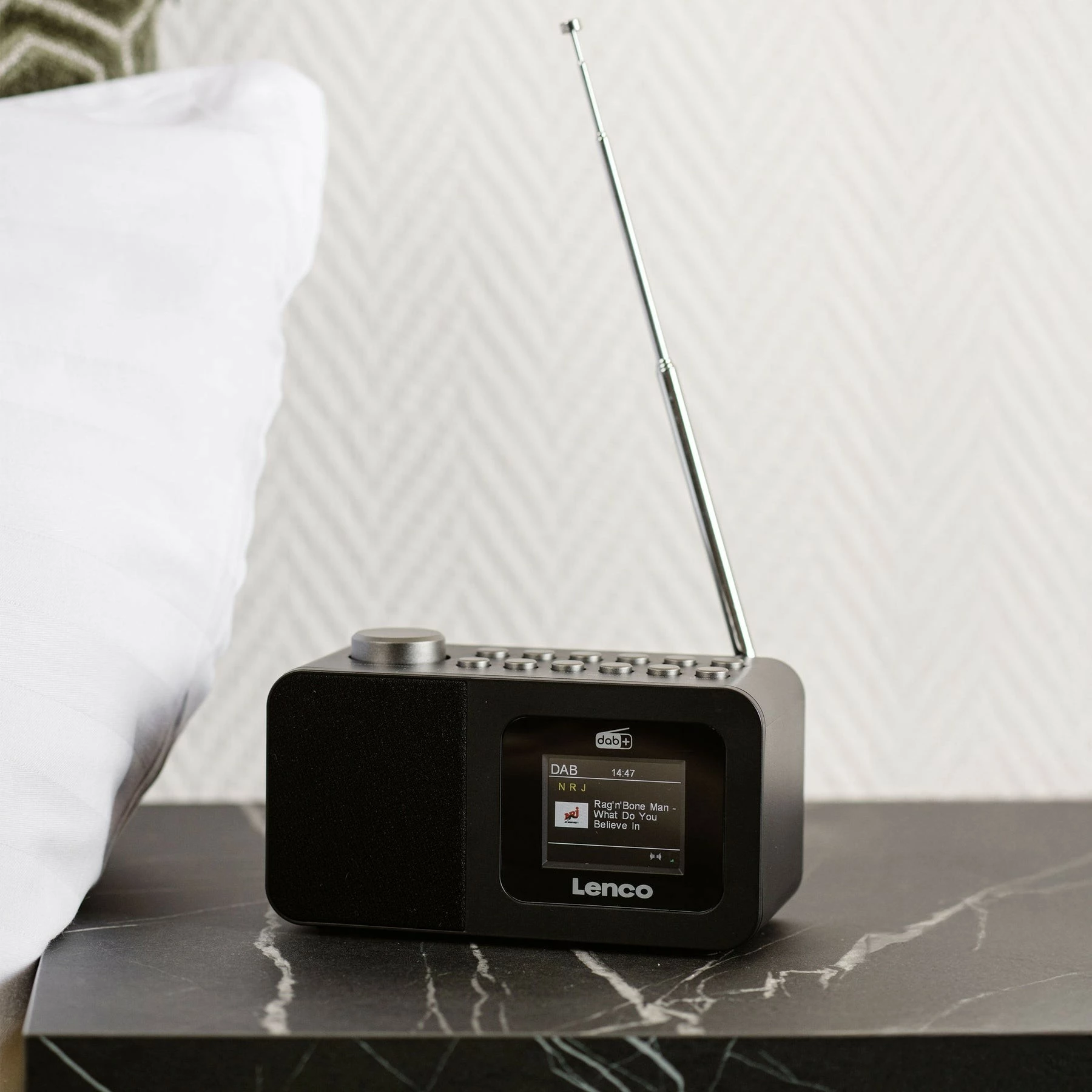 Radio Lenco CR-625BK, DAB+, FM, e zezë
