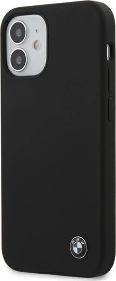 Mbështjellës BMW Silicone Signature për iPhone 12 mini, 5.4", i zi