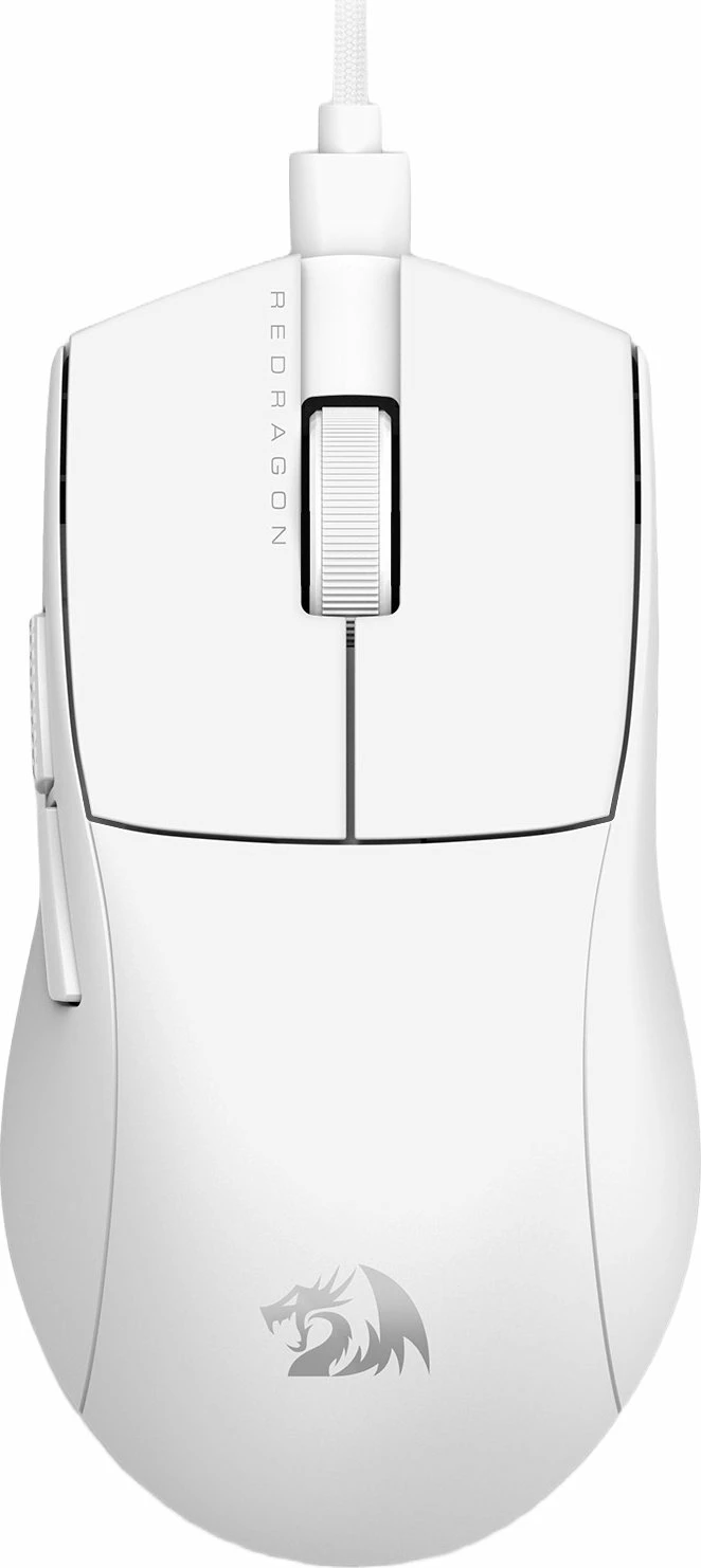 Maus gaming Redragon M724W-1K K1NG 12400 DPI, i lidhur USB, 42 g, i bardhë