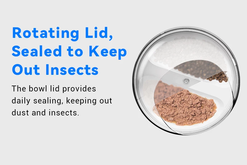 Dispenser smart ushqimi për mace Catlink F03, 400 ml, RFID + njohje fytyre, i bardhë, set me qafore + RFID tag