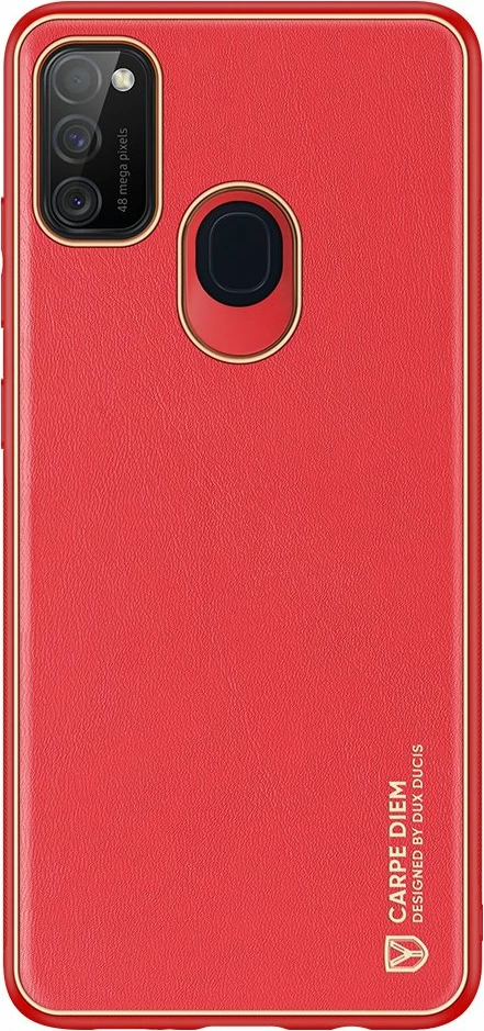 Mbështjellës Dux Ducis Yolo për Samsung Galaxy M30s, TPU+PU lëkurë, Kuq