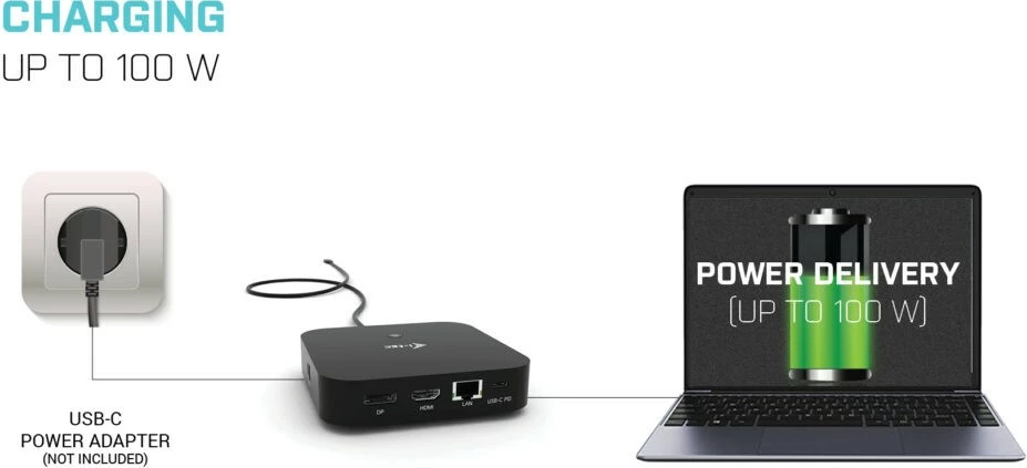 i-Tec - docking station - USB-C 3.1 / Thunderbolt 3 - HDMI, DP++ - GigE