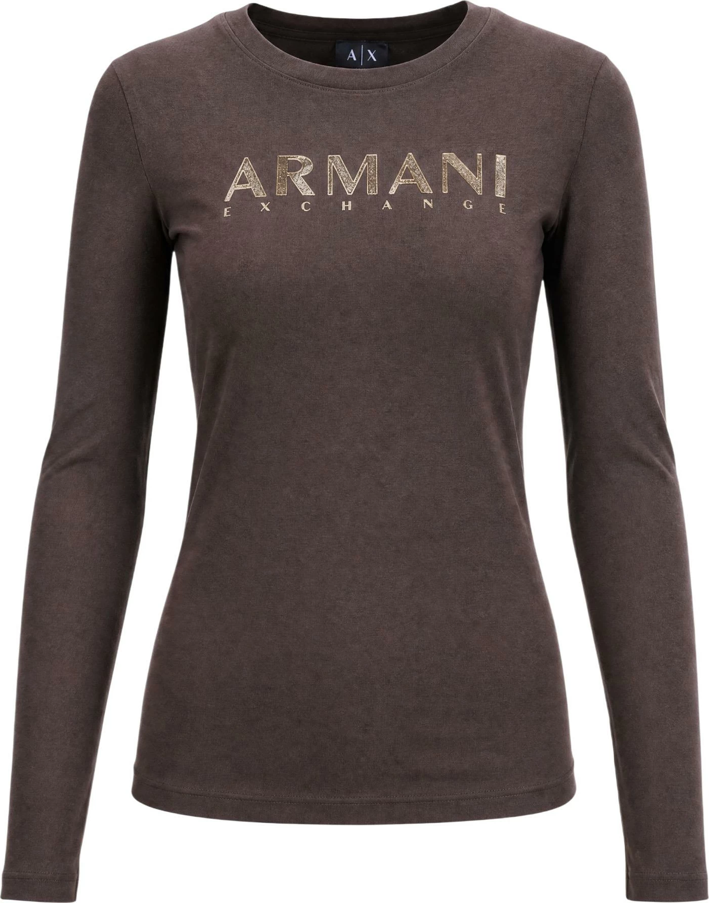 Maicë me mëngë të gjata për femra Armani Exchange XW002761 AF23954, kafe [Madhësia: XS]