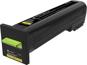 Toner Lexmark 72K2XY0, 22.000 faqe, për CS820, e verdhë