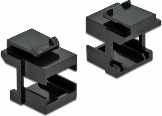 Kapak Keystone DeLOCK për kuplime LWL (fibër optike), 10 copë, i zi