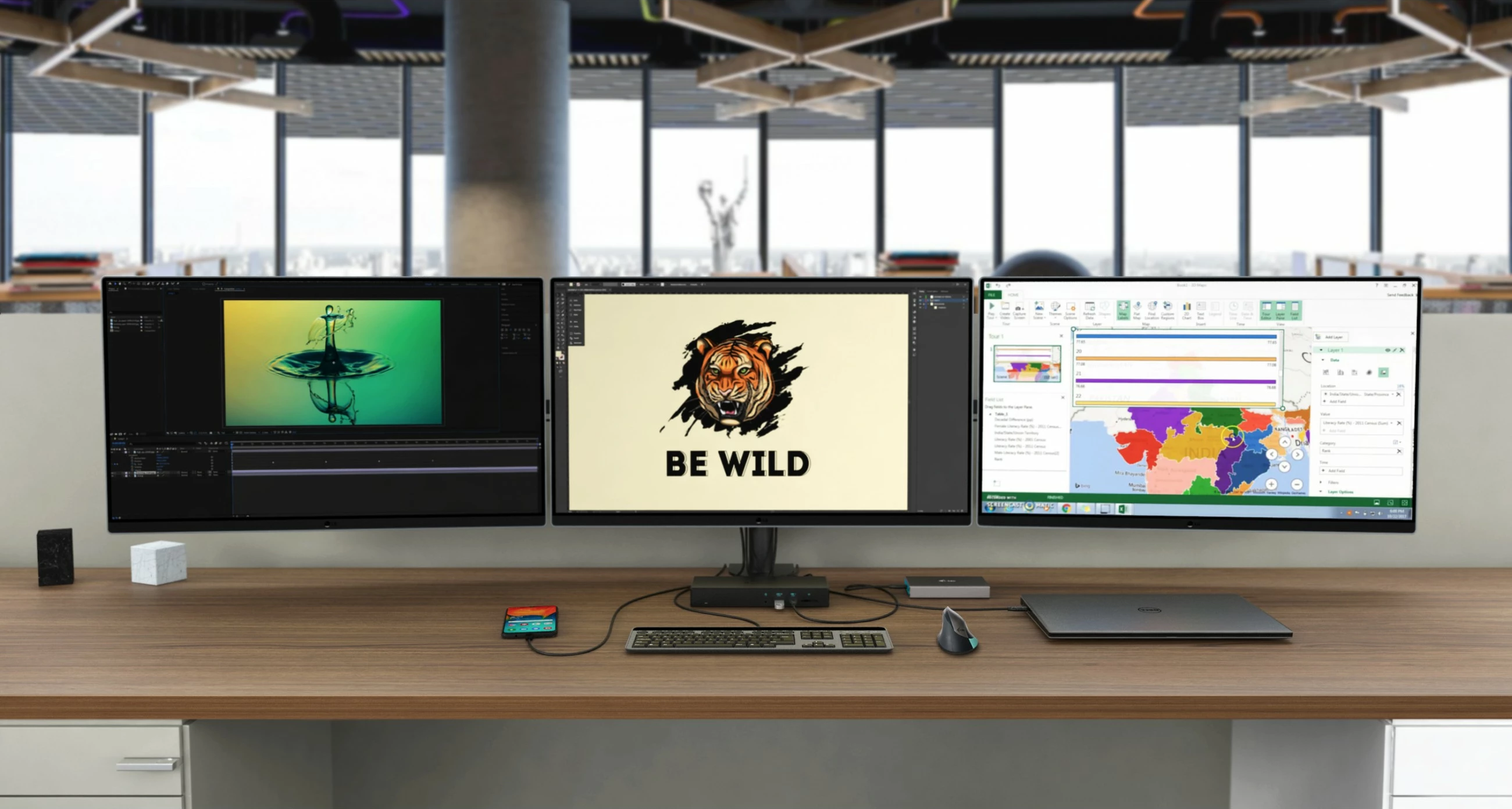 Docking station I-Tec Thunderbolt 3, 3x Display, Power Delivery 96W, i zi