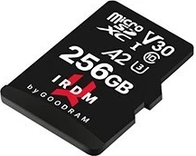 Kartë memorie microSDXC Goodram IRDM, V30 A2, 256GB, + përshtatës,