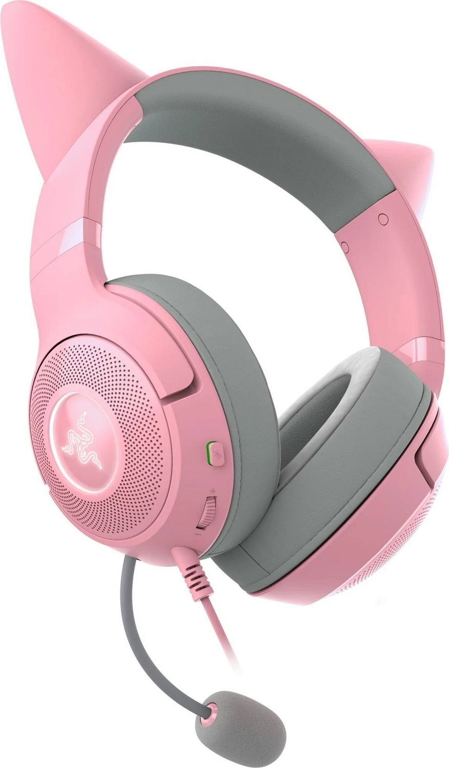 Kufje Razer Kraken Kitty V2 Quartz, rozë