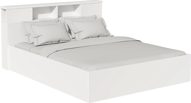 Krevat dopio, ngjyrë e bardhë, 140x200cm