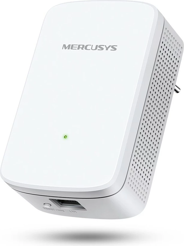 Repeater Wi-Fi Mercusys ME10, 300 Mbps, 1 portë LAN, i bardhë