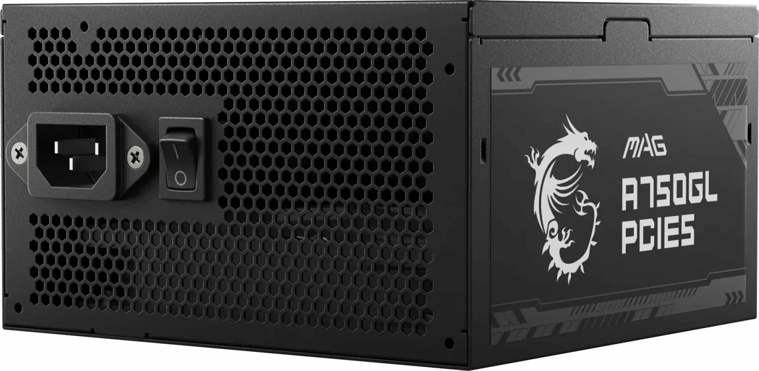 Furnizues rryme MSI MAG A750GL PCIE5 750W, 80 Plus Gold, ATX 3.1, modular, i zi