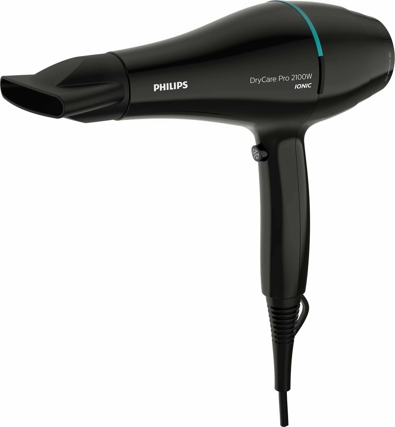 Tharëse flokësh Philips DryCare Pro BHD272/00 2100W, jonizim, ThermoProtect, e zezë, me koncentrator
