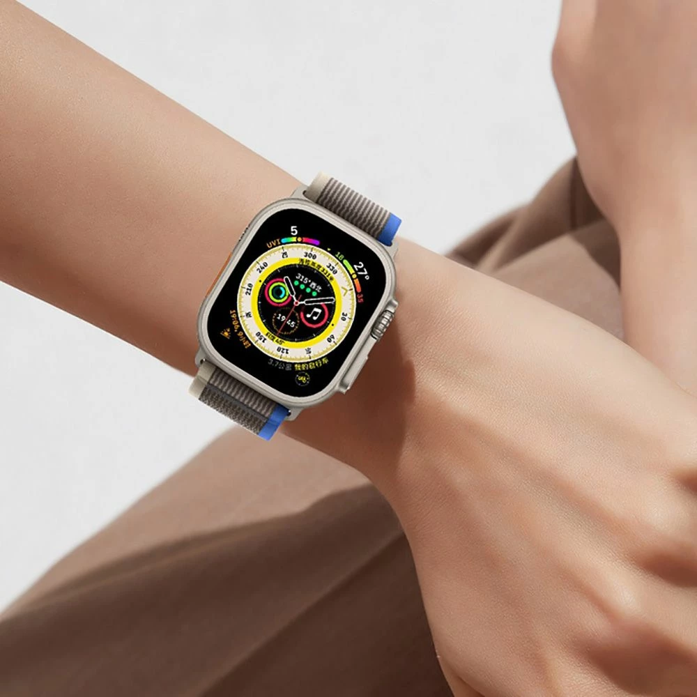 Rrip najloni për Apple Watch Tech-Protect, 42/44/45/49 mm, Zi & Portokalli