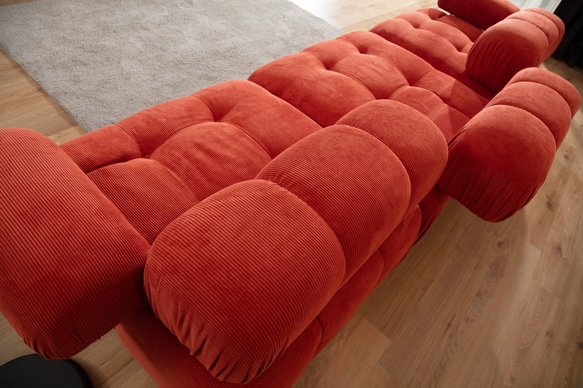 Divan treshe, ngjyrë e kuqe, Atelier del Sofa Doblo (L1-O1-1R)