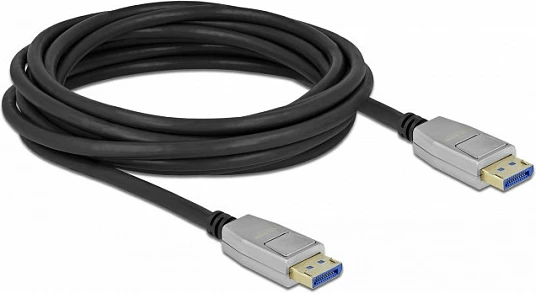 Kabllo DisplayPort DeLOCK 3 m, DP 2.0, 10K 60Hz, 54 Gbps, HDR, e zezë