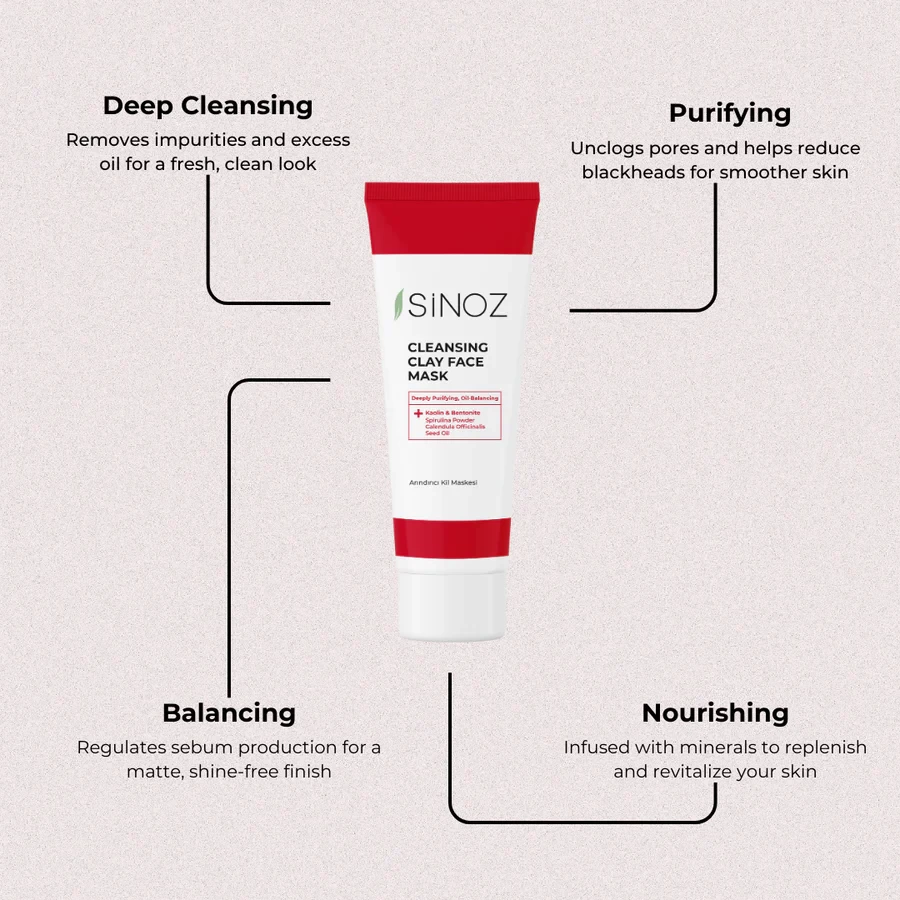 Maskë Balte Pastruese për Fytyrën Sinoz