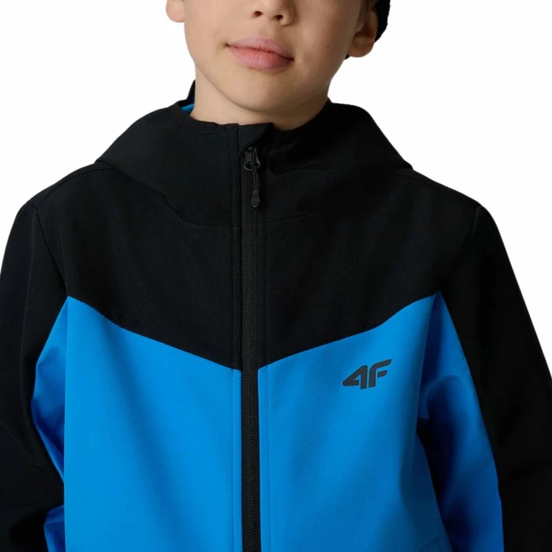 Jakne softshell për djem 4F M477, kaltër