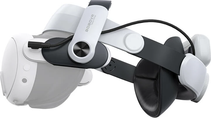 Rrip koke me bateri BoboVR M3 Pro për Oculus Quest 3 / Quest 3S, 5200mAh, i bardhë