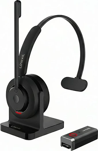 Kufje wireless DECT Fanvil DH301D PRO, me bazë karikimi, të zeza