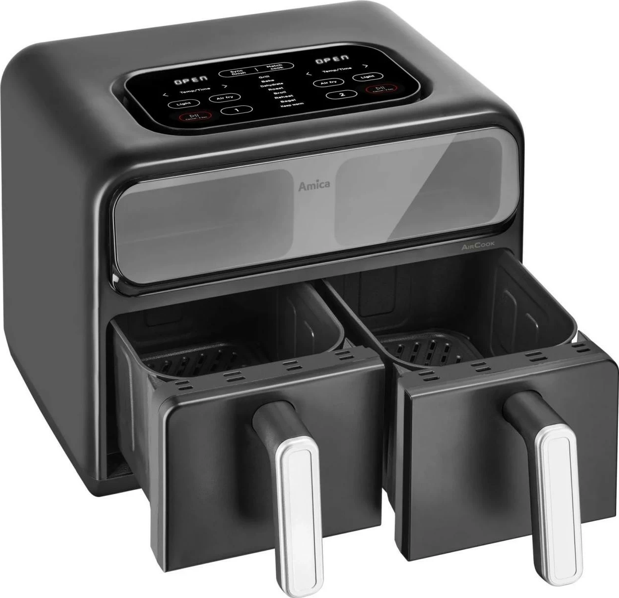 Fritezë ajri Amica AFM 7020, 8 litra, panel me prekje, e zezë