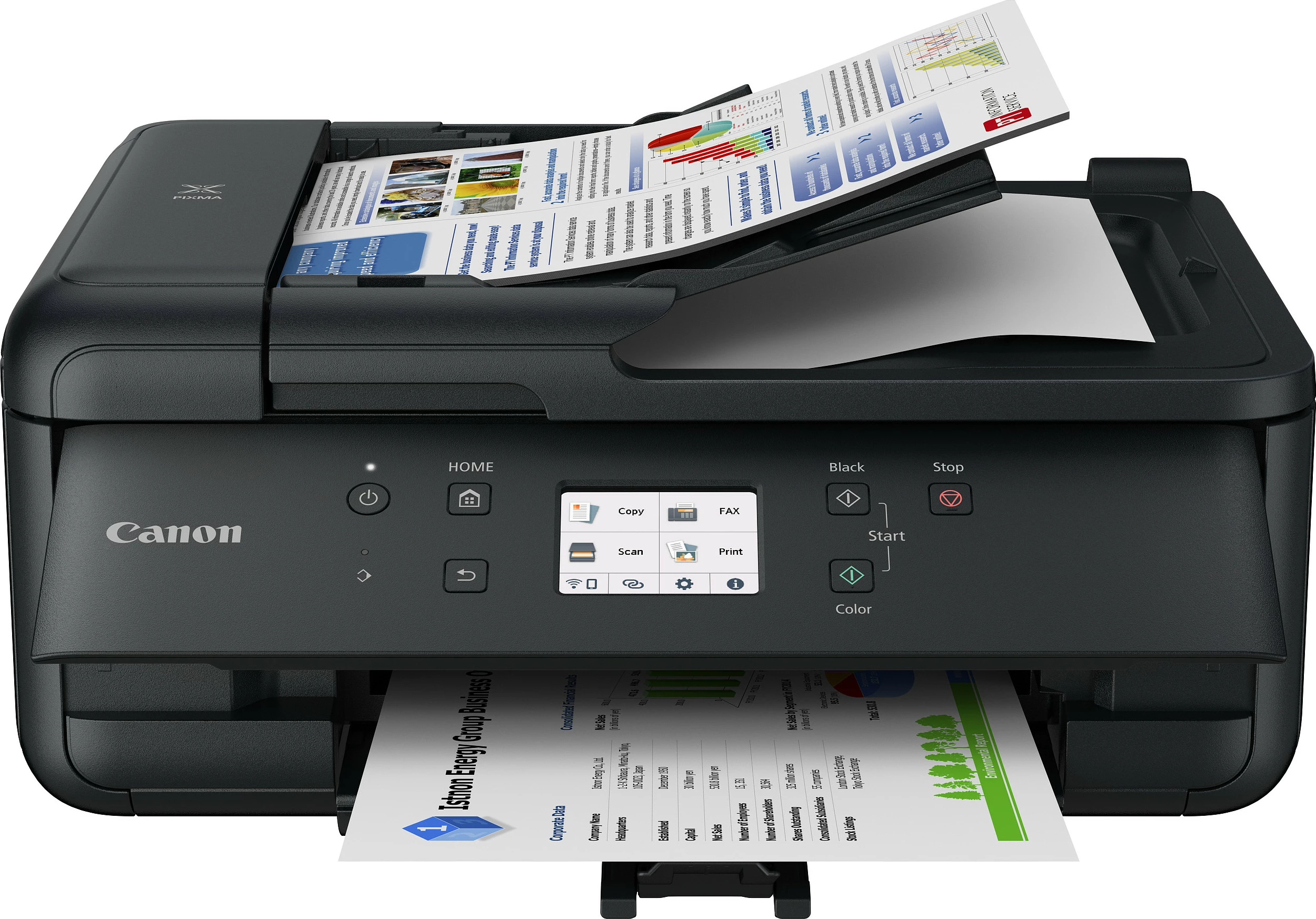 Printer multifunksional Canon PIXMA TR7650, Wi‑Fi, USB, duplex, ADF, i zi