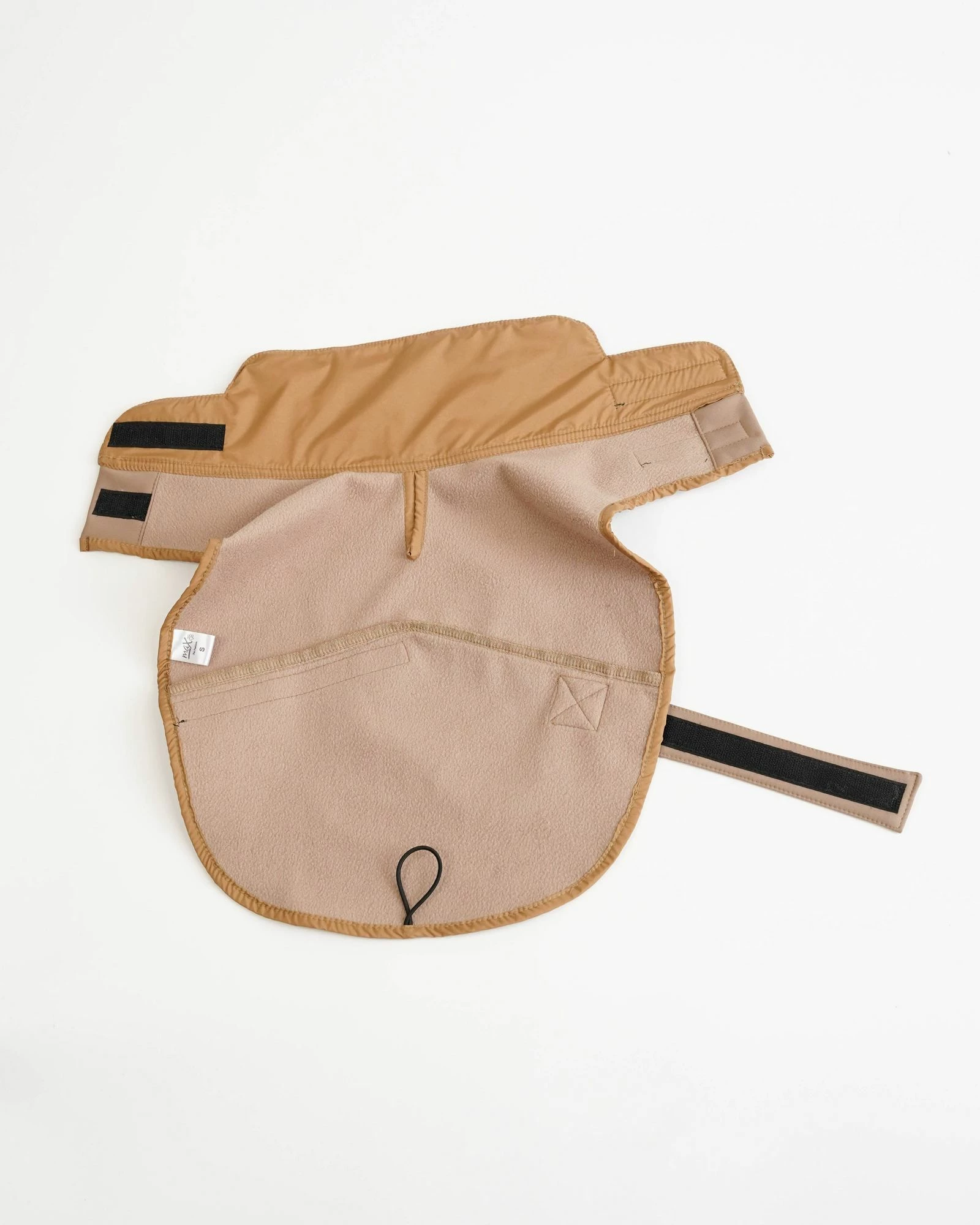 Bluze me kapuç për qen, material soft shell, ngjyrë bezhë