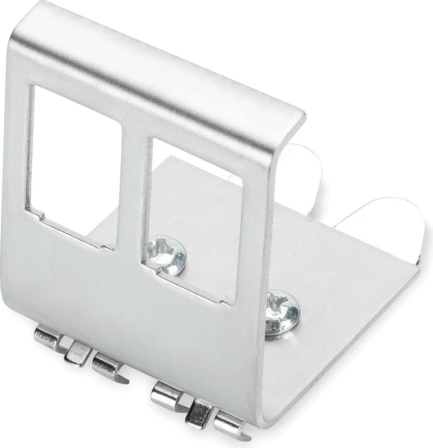 Adapter për shinë DIN Digitus për 2 Keystone, metalik