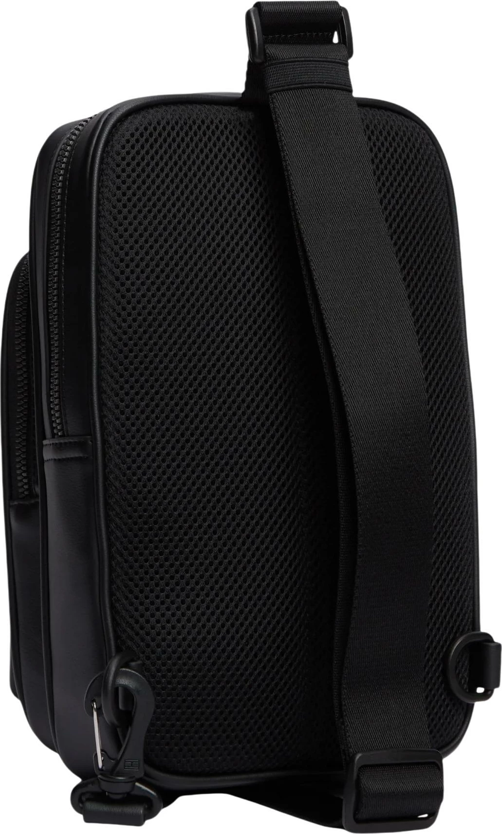 Çantë crossbody për meshkuj Tommy Hilfiger TH Foundation Sling Bag AM0AM14757, e zezë