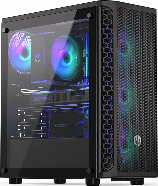 Kasë Endorfy Signum 300 ARGB EY2A006, Midi Tower, 4x120mm ARGB fan, ATX/mATX/Mini-ITX, e zezë