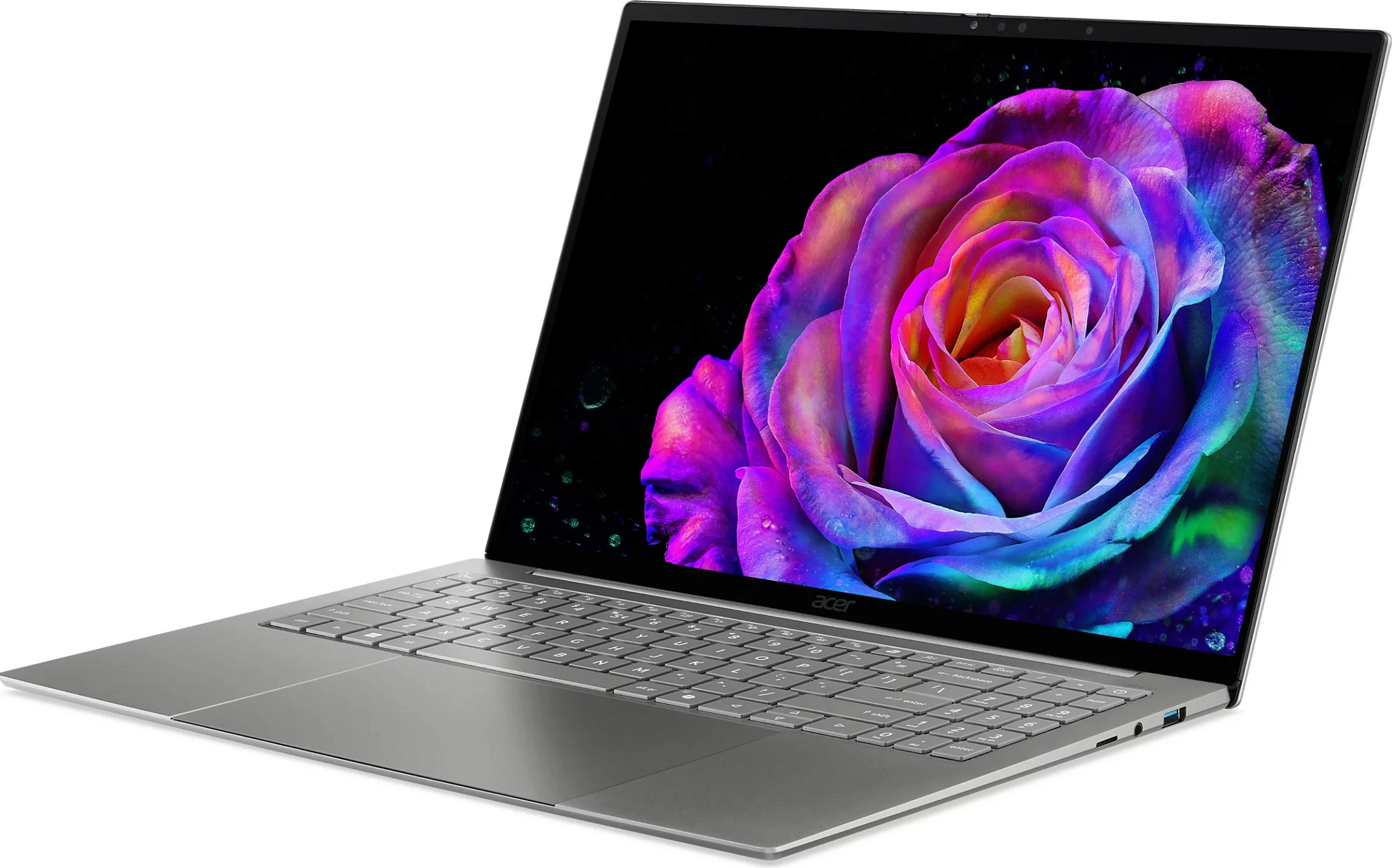 Laptop Acer Swift 16 AI SF16-71T-993G, CU X9 388H, 32GB RAM, 1TB SSD, 16" Touch, Windows 11 Home, gri/argjendtë