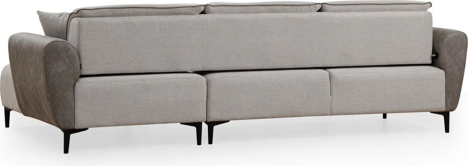 Kënd-sofë krevate Atelier del Sofa, Aren Right, ngjyrë gri
