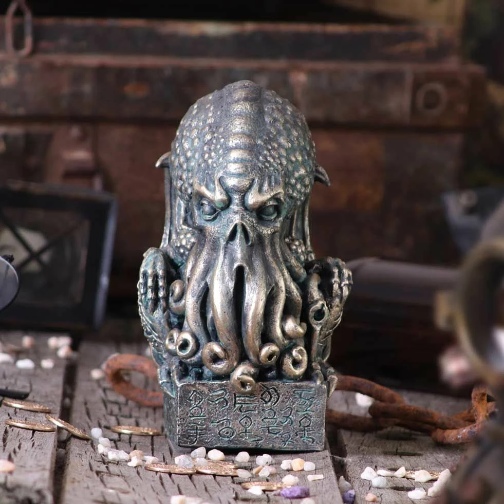 Figurinë dekorative NEMESIS NOW Cthulhu 17 cm, rrëshirë, gri-jeshile