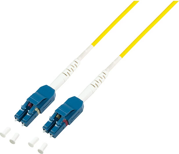 Kabllo fiber optike LogiLink OS2 Uniboot LC-LC 15m, e verdhë