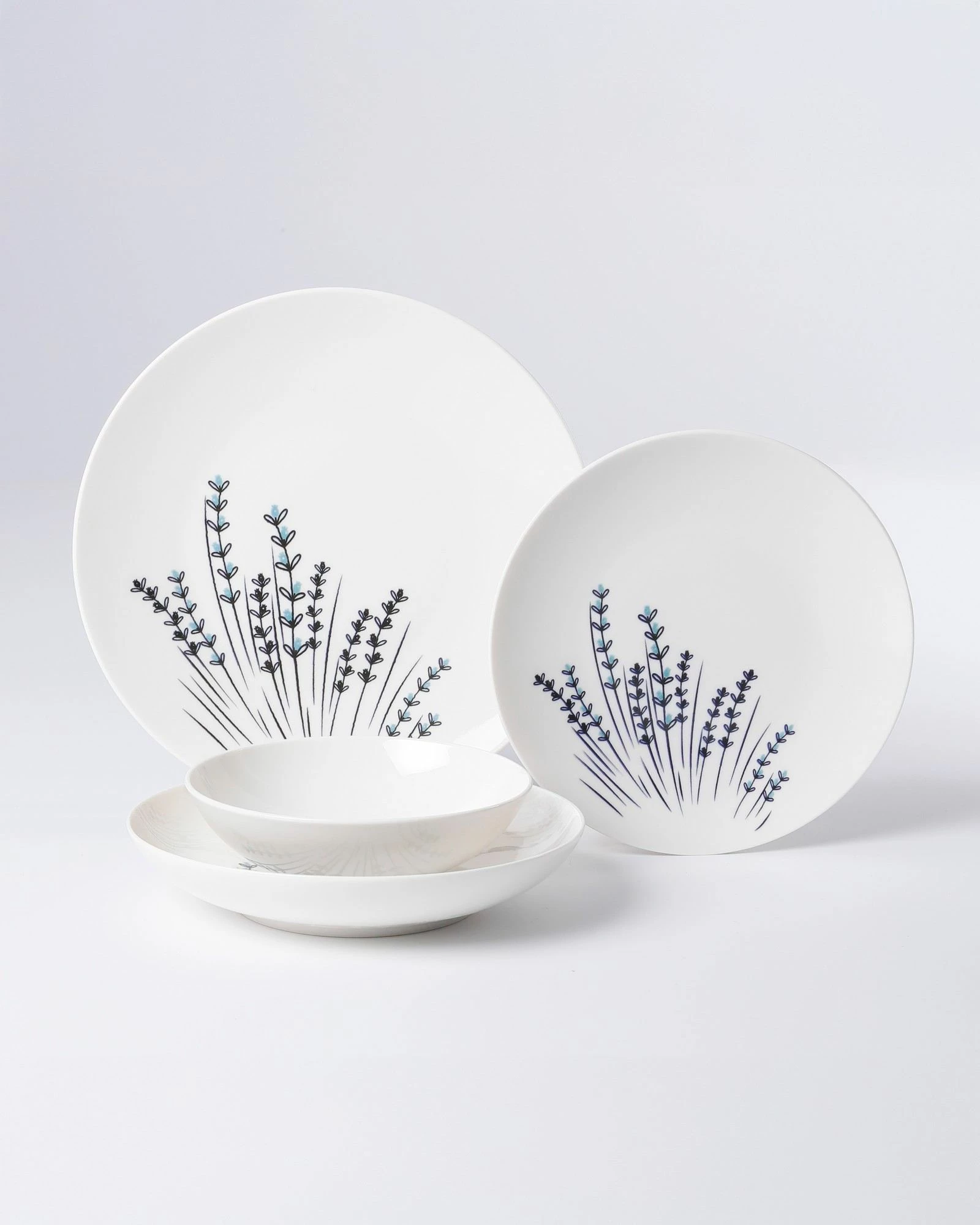 Set enësh për drekë (24 copë), Hermia, GBSATN24KY4E40711