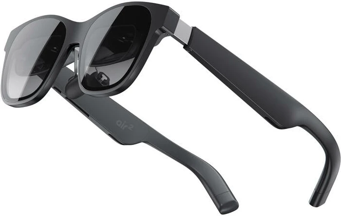 Syze AR XREAL Air 2, micro-OLED, 130" ekran virtual, 120 Hz, 72g, e zezë