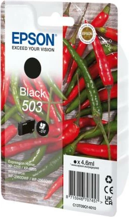 Kartuç boje Epson 503 C13T09Q14010, 4.6 ml, e zezë