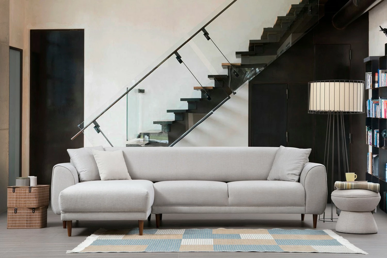 Kënd divan-krevat Atelier del Sofa, këndi majtas (Chl-3R), bezhë
