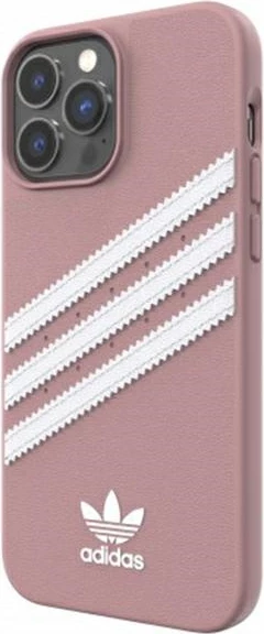 Mbështjellës Adidas OR Moulded Case PU për iPhone 13 Pro Max 6.7", rozë/bardhë