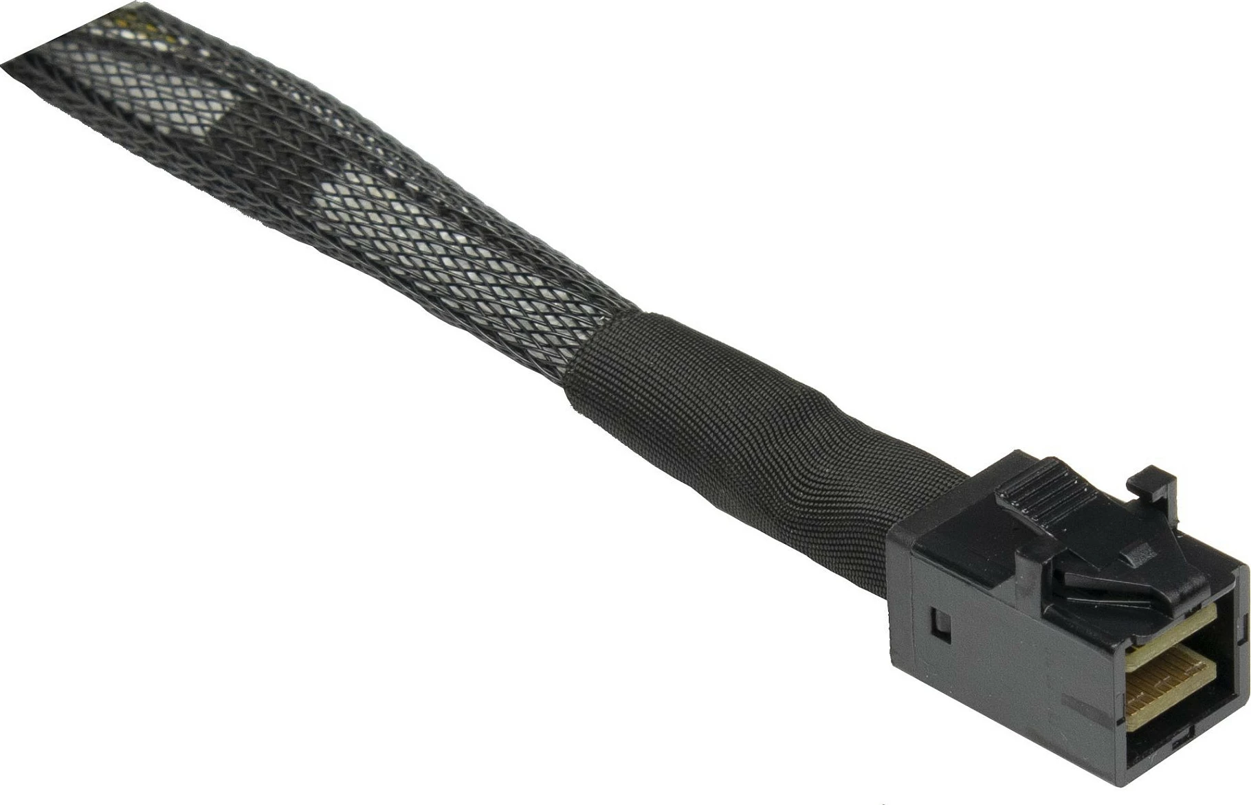 Kabllo Inter-Tech SFF-8643 në SFF-8639 (U.2) me SATA Power, 0.75 m, e zezë