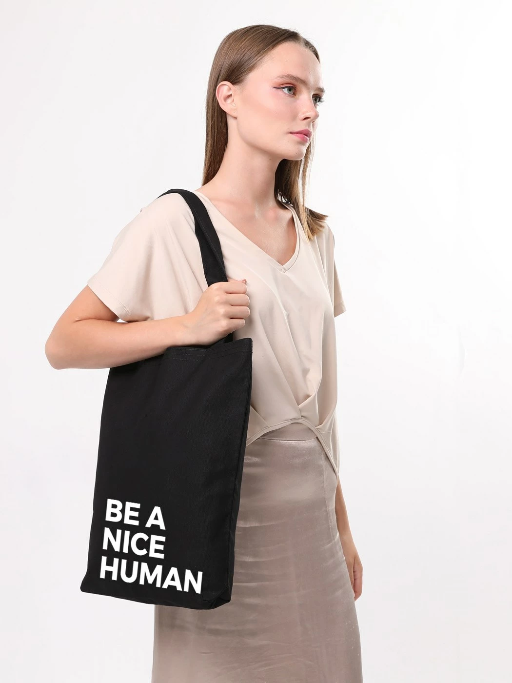Qese tote Zoozie Bags, 1437, e zezë, 35x40x8cm