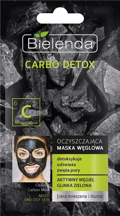Maskë për fytyrë për femra Bielenda Carbo Detox, 8g