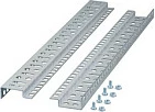 Shina montimi rack 19" EFB Elektronik 9U (9HE), set 2 copë, argjend