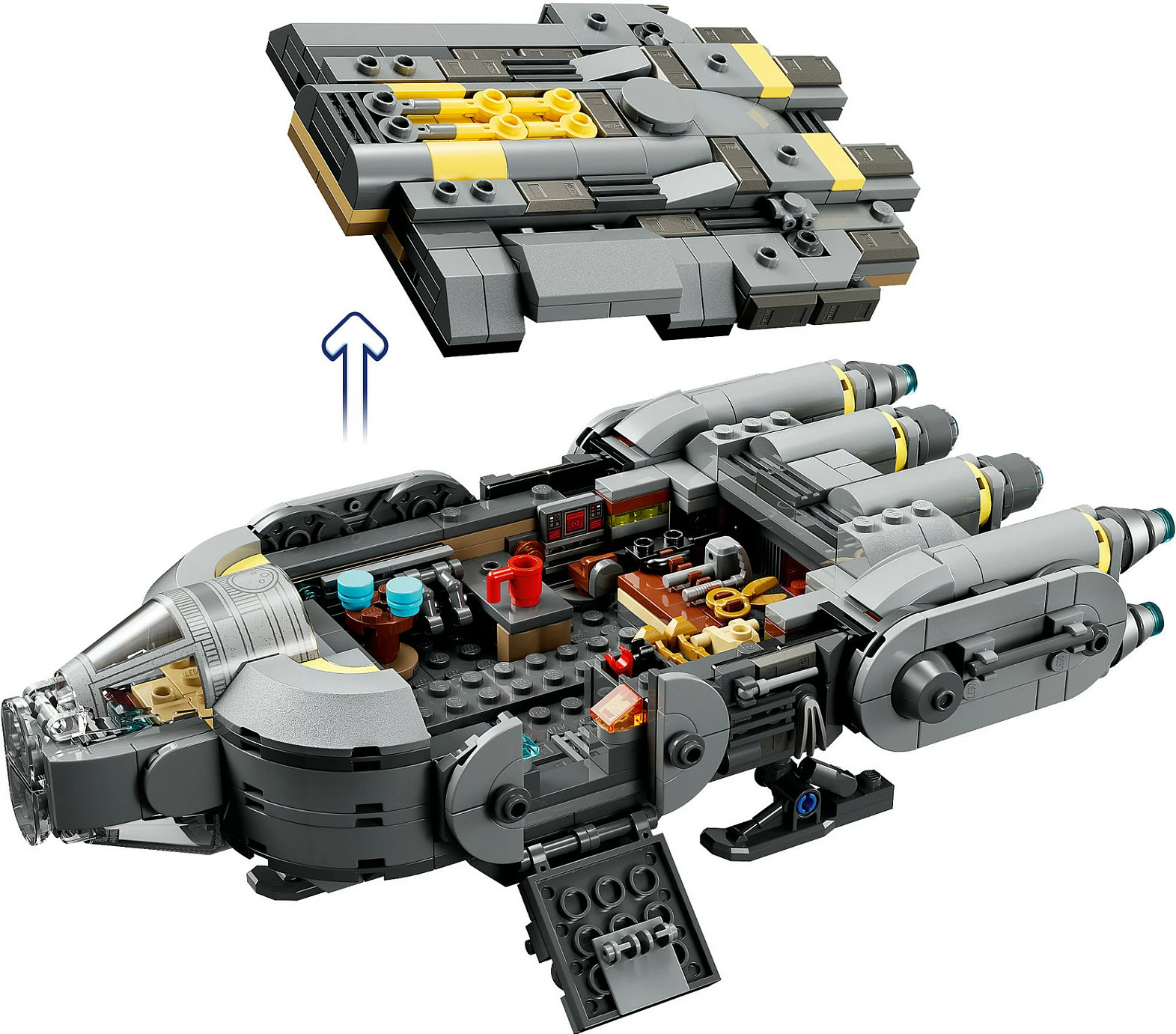 Set ndërtimi LEGO Star Wars 75445 Anzellian Starship, 701 pjesë, shumëngjyrësh